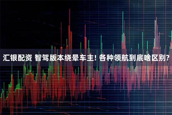 汇银配资 智驾版本绕晕车主! 各种领航到底啥区别?